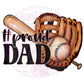 #1 dad baseball | 16oz glass can wrap | DIGITAL DOWNLOAD