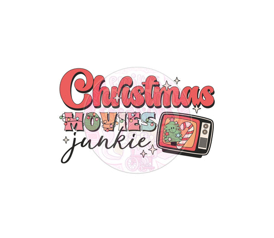 Christmas movie junkie | 20oz tumbler wrap | DIGITAL DOWNLOAD