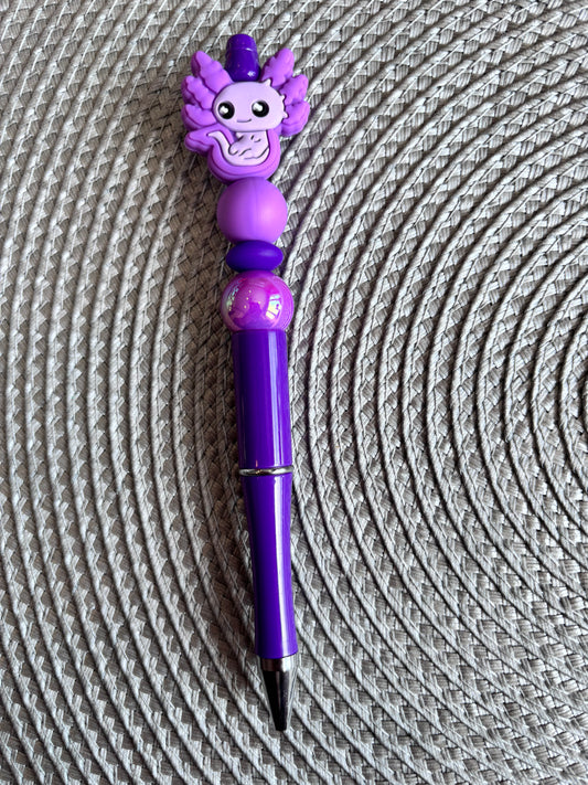 Purple axolotl pen