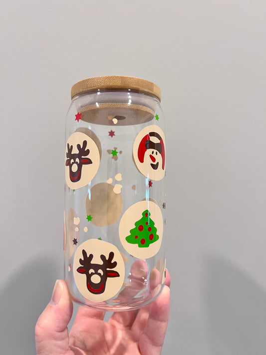 Christmas cookies glass can
