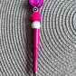 Pink stethoscope heart pen