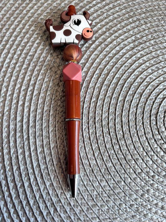 Brown cow pen