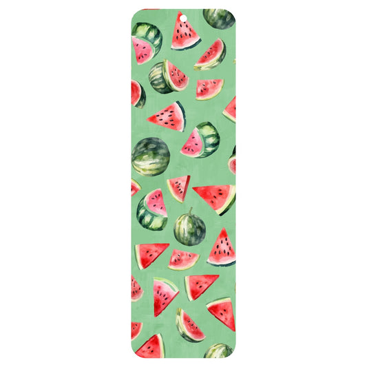 Green watermelon bookmark