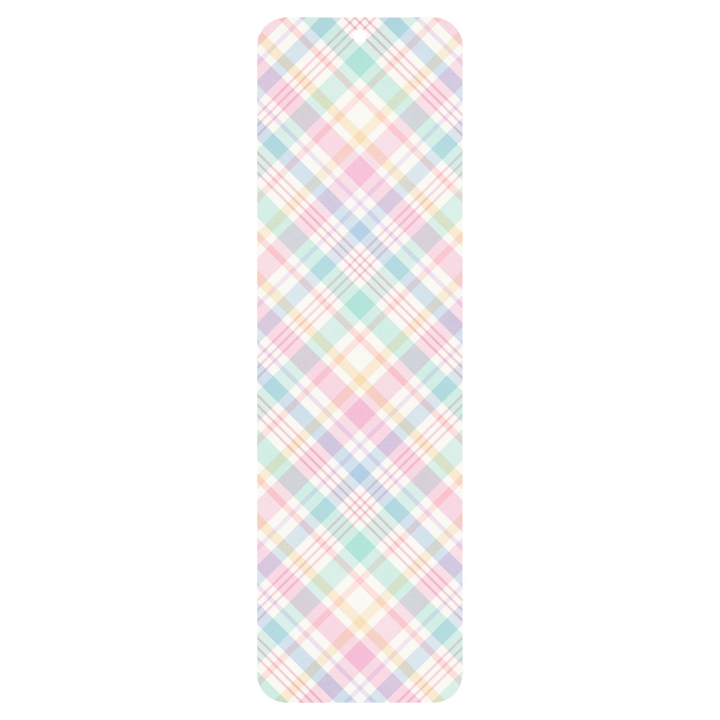 Spring plaid bookmark