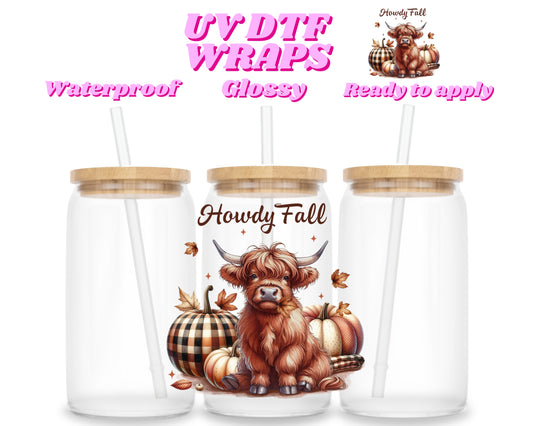 Howdy fall | UV DTF decal