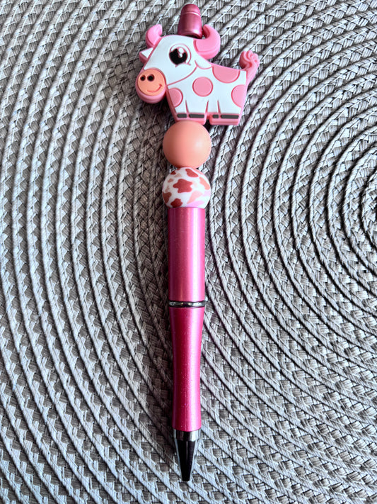 Pink cow pen