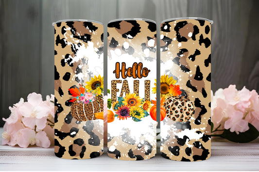 Hello fall 20oz tumbler