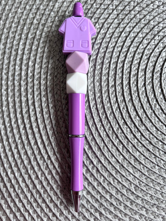 Purple scrub top pen