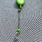 Green beadable bar badge reel