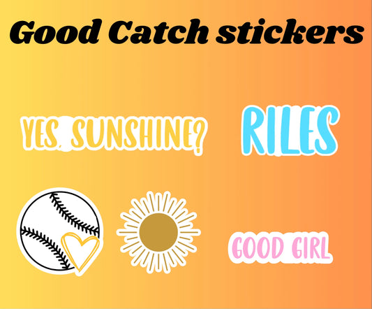 Good Catch sticker bundle