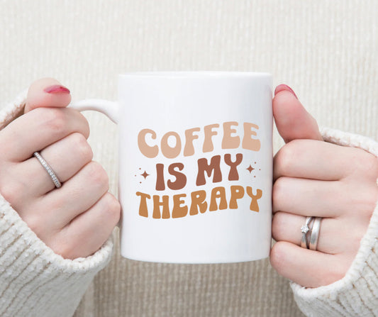 Coffee is my therapy mug