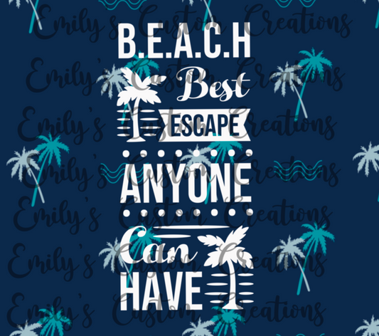 Beach 20oz tumbler wrap *digital*